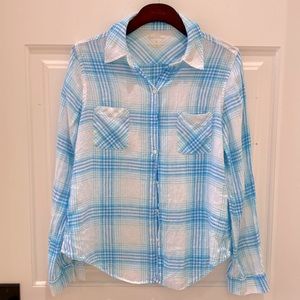 Lilly Pulitzer Sea View Linen Shirt